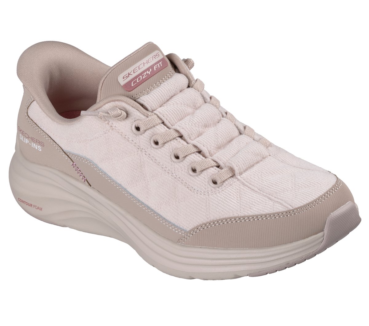 Skechers Slip-ins: Contour Foam - Cozy Fit Luxe Comfort — TAUPE