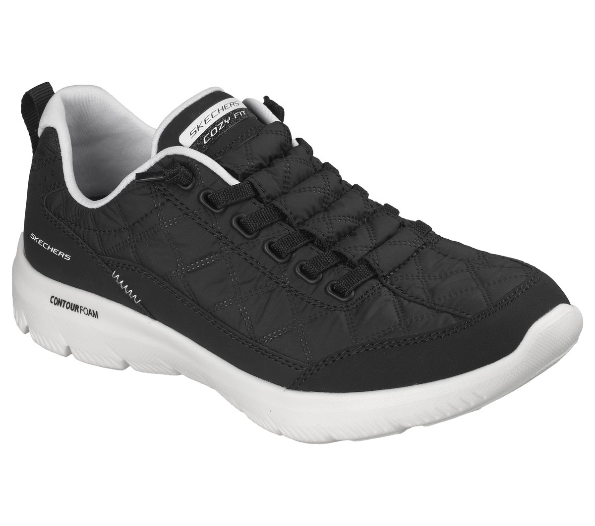 Summits Contour Foam - Cozy Fit — BLACK / WHITE