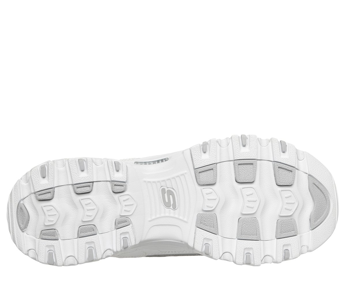 Skechers Slip-ins: D'Lites - Winning Choice — WHITE / SILVER
