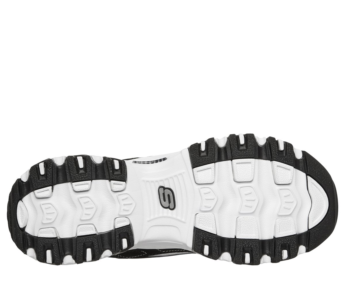 Skechers Slip-ins: D'Lites - Fan Girl — BLACK / WHITE