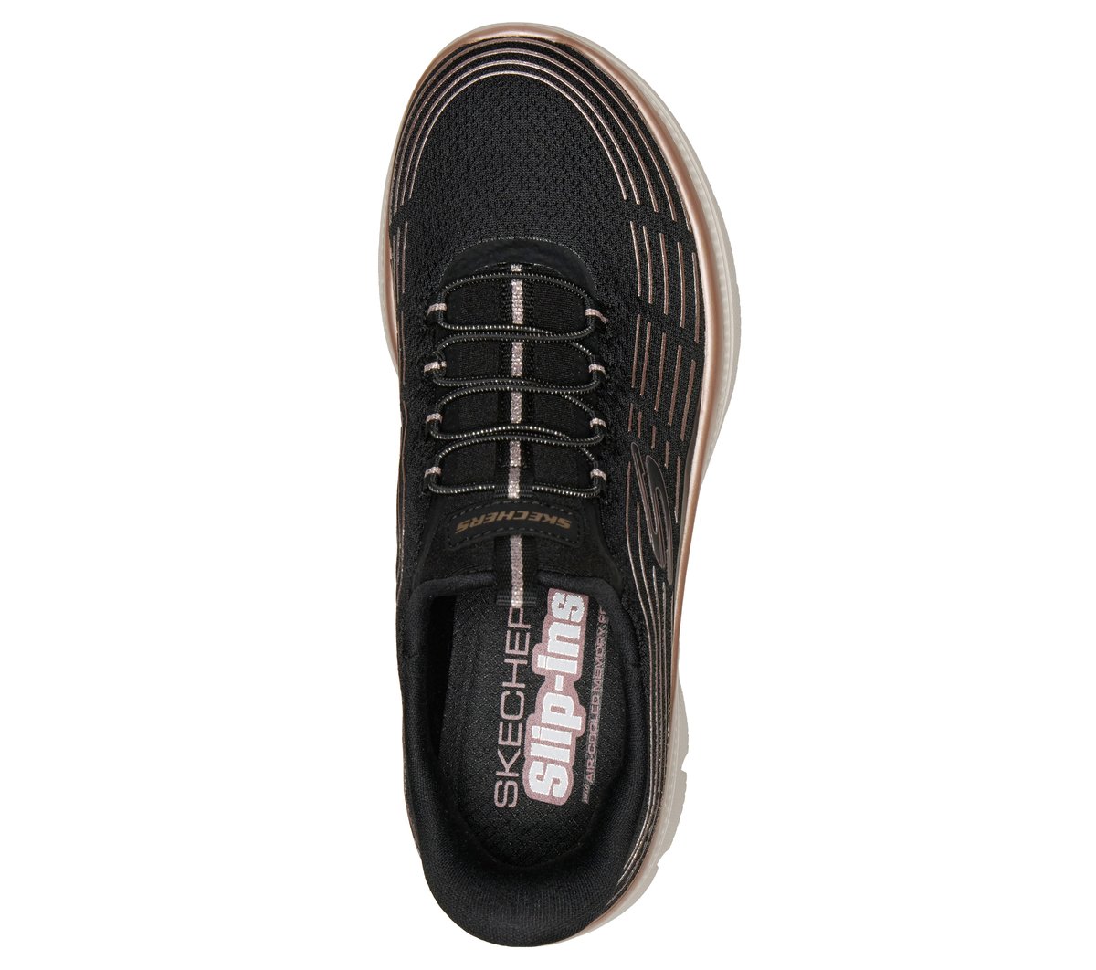 Skechers Slip-ins: Summits Plus — BLACK / ROSE GOLD