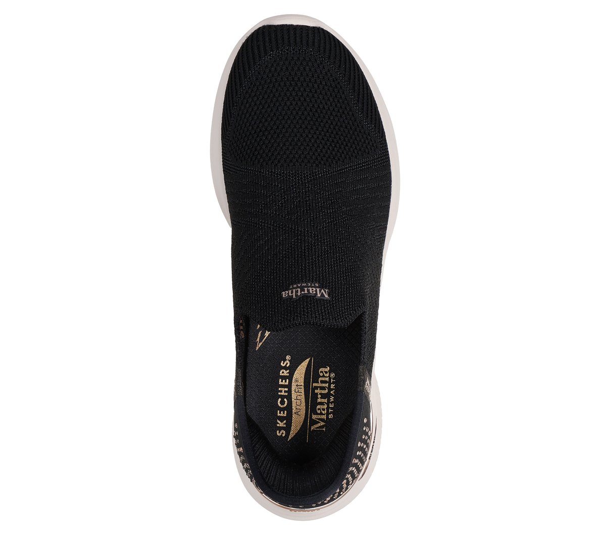 Skechers Slip-ins Martha Stewart: Arch Fit Ultra Flex 3.0 - Brilliant Diamond — BLACK / ROSE GOLD