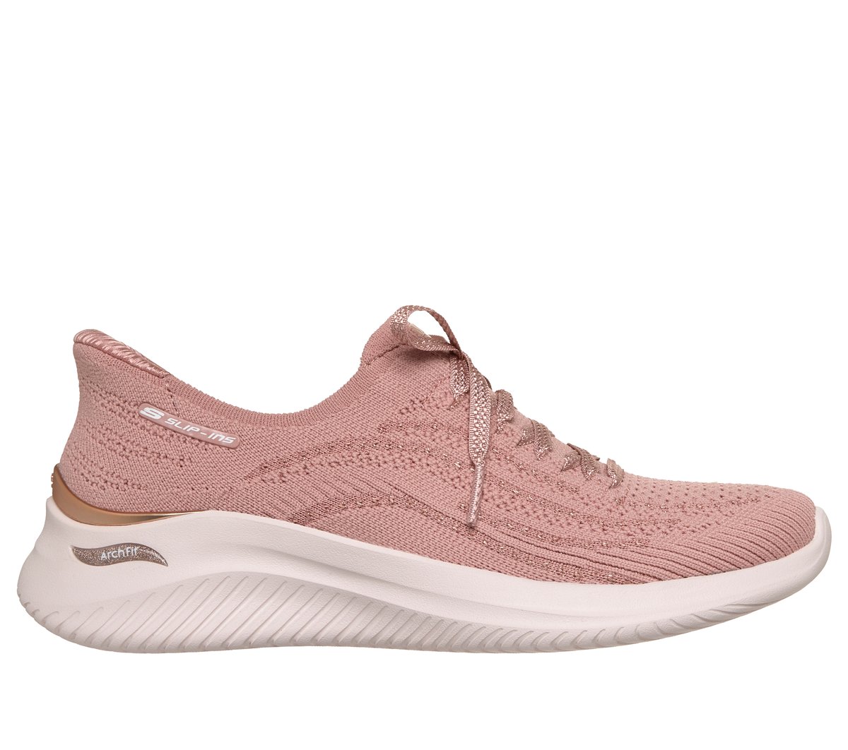 Skechers Slip-ins Martha Stewart: Arch Fit Ultra Flex 3.0 - Metallic Grace — MAUVE
