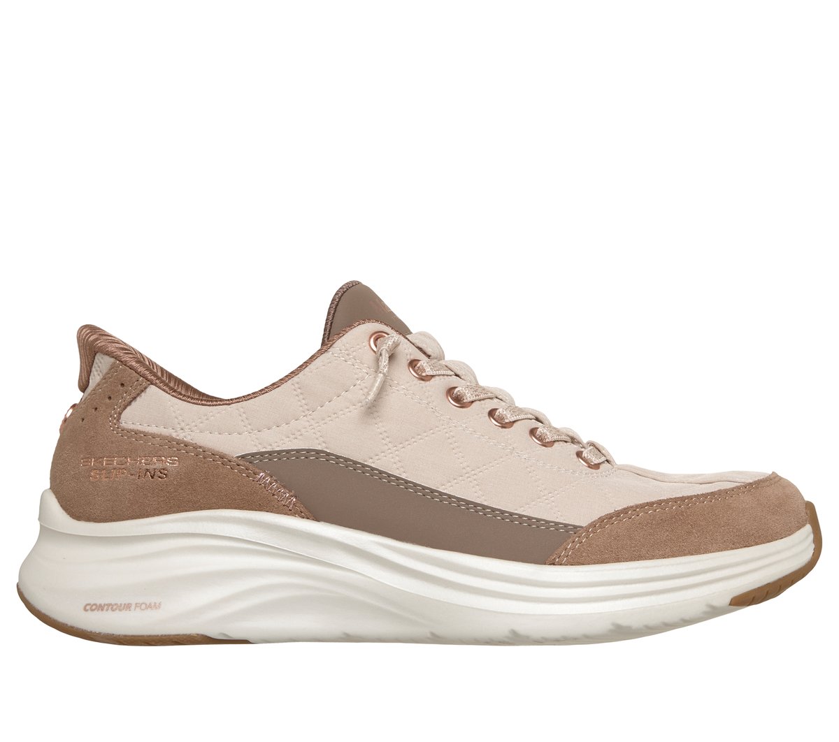 Skechers Slip-ins Martha Stewart: Contour Foam - Cozy Fit Sweet Serenity — TAUPE