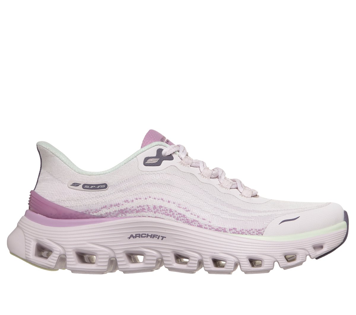 Skechers Slip-ins: Arch Fit Glide-Step Wave — LAVENDER / MULTI