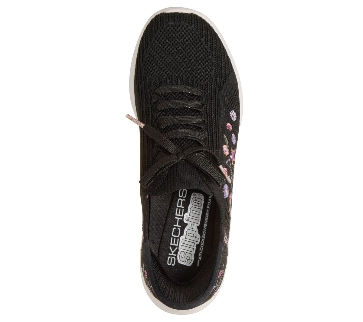 Skechers Slip-ins: Ultra Flex 4.0 - Sweet Petals — BLACK