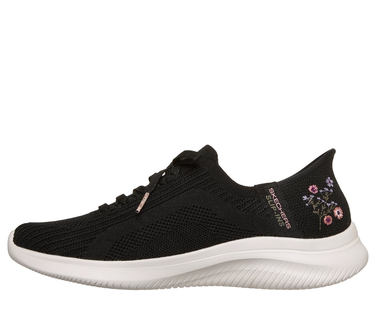 Skechers Slip-ins: Ultra Flex 4.0 - Sweet Petals — BLACK