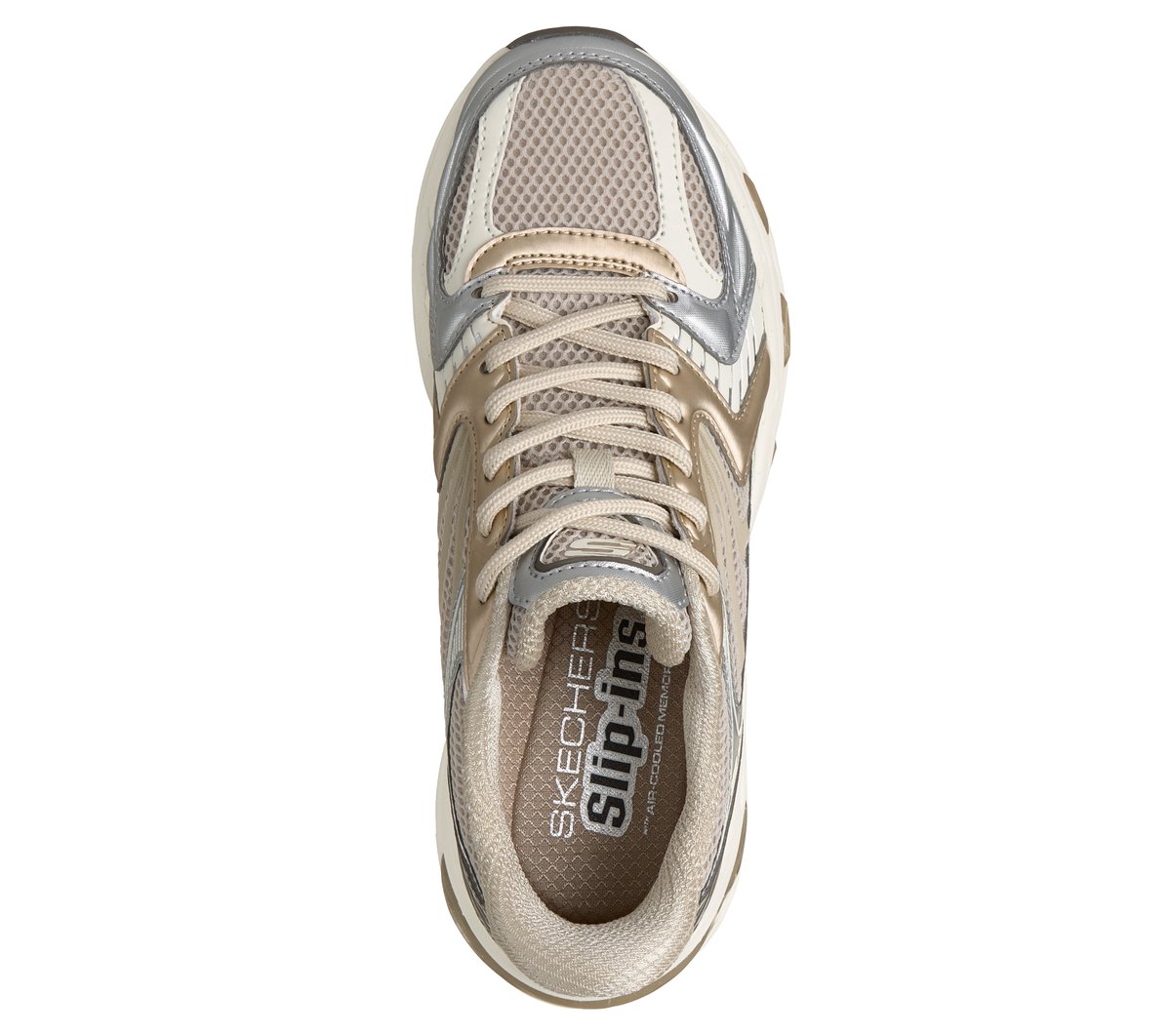 Skechers Slip-ins: Skech-Gel - Retro Pulse — NATURAL / GOLD