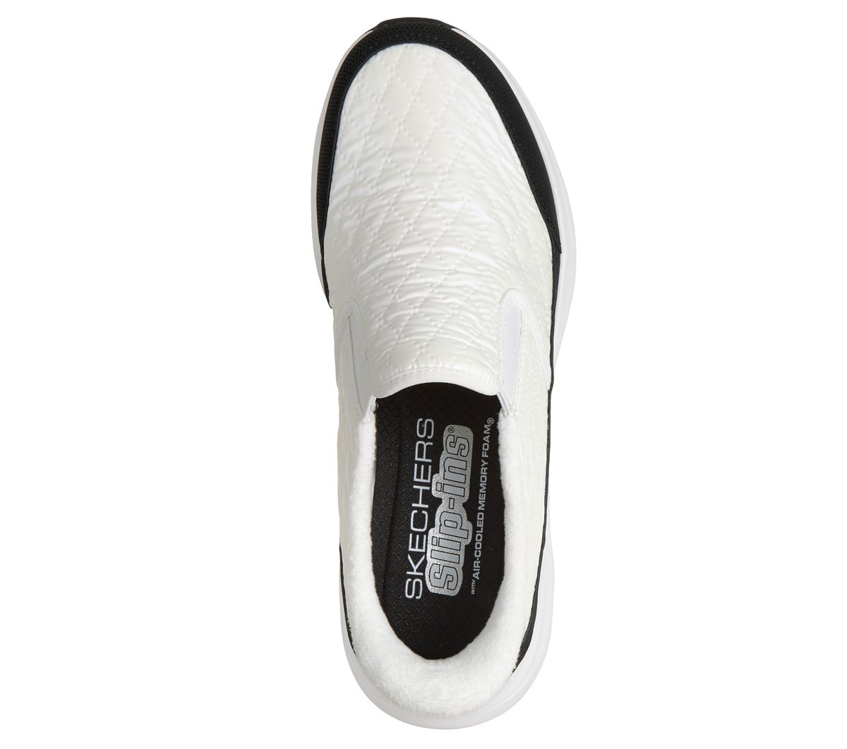 Skechers Slip-ins: Contour Foam - Cozy Fit Soft Embrace — WHITE / BLACK