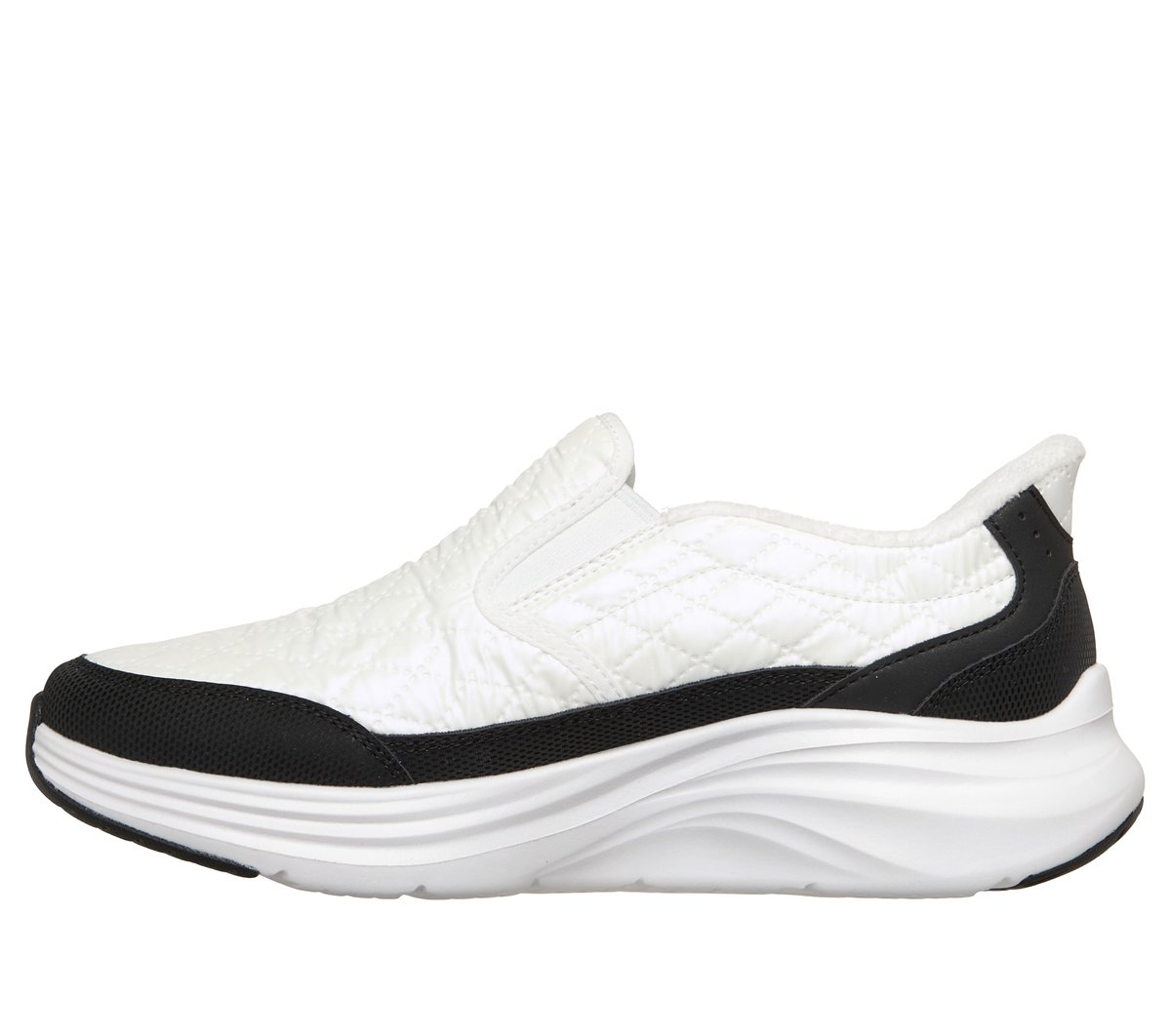 Skechers Slip-ins: Contour Foam - Cozy Fit Soft Embrace — WHITE / BLACK