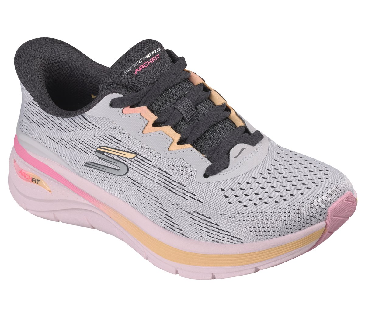 Skechers Slip-ins: Arch Fit 3.0 - Swift Current — LIGHT GRAY / MULTI