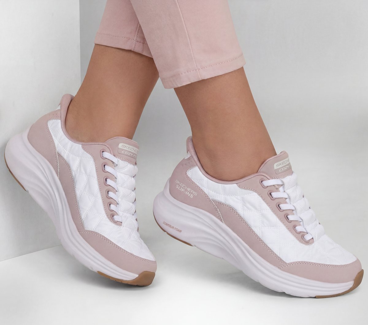 Skechers Slip-ins: Contour Foam - Cozy Fit Soft Legacy — LAVENDER