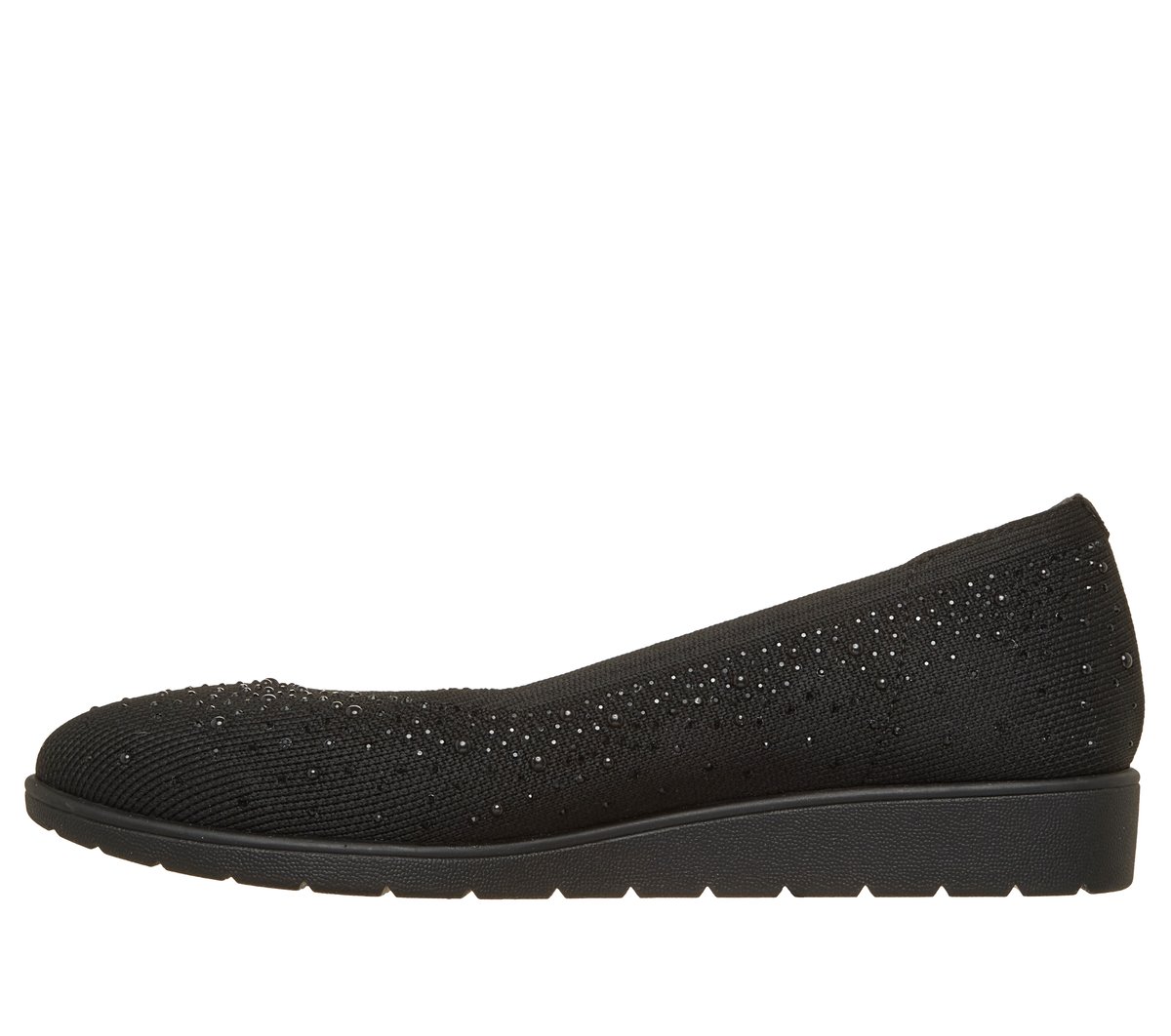 Cleo Flex Wedge - Shimmer Muse — BLACK