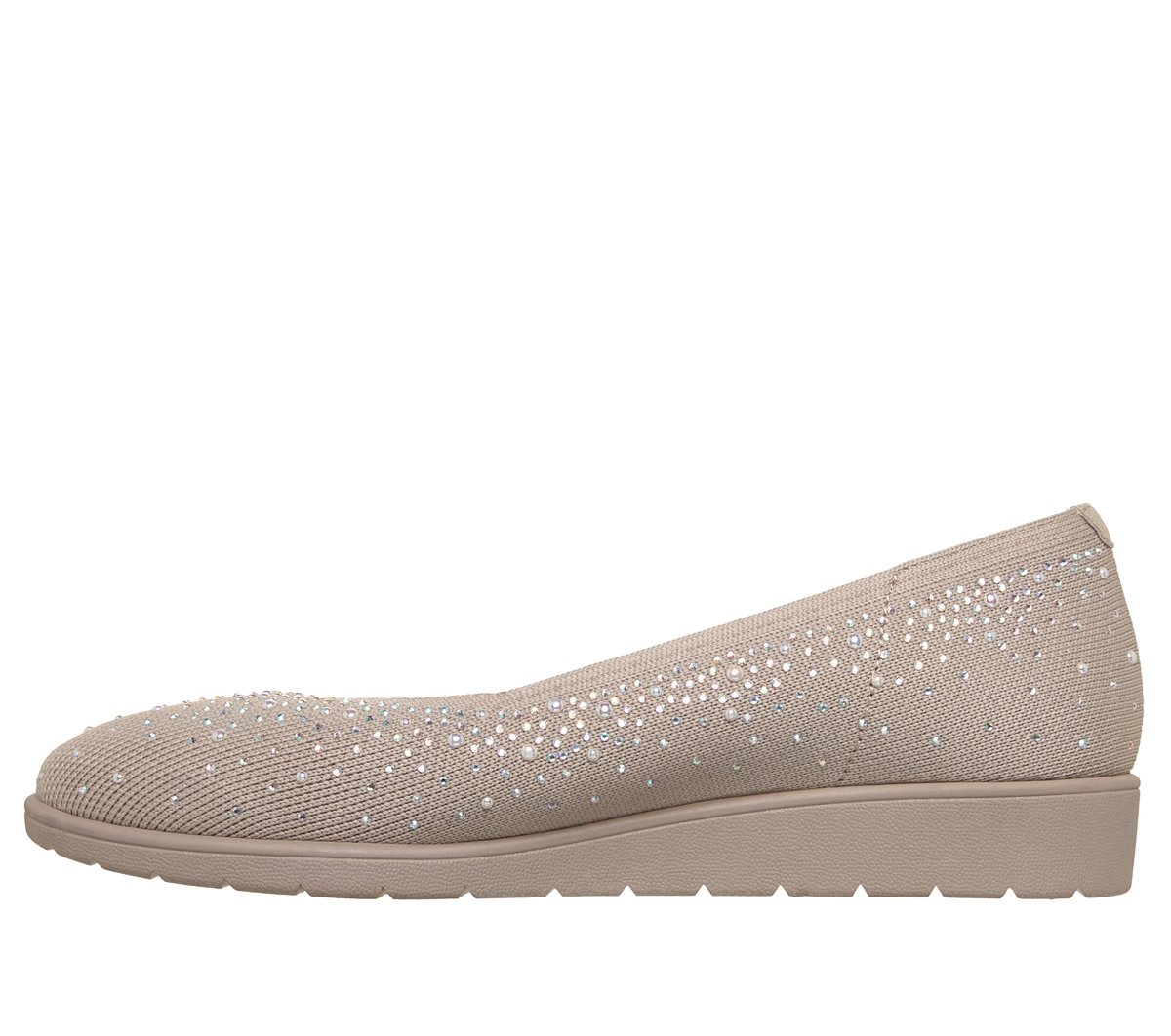 Cleo Flex Wedge - Shimmer Muse — TAUPE