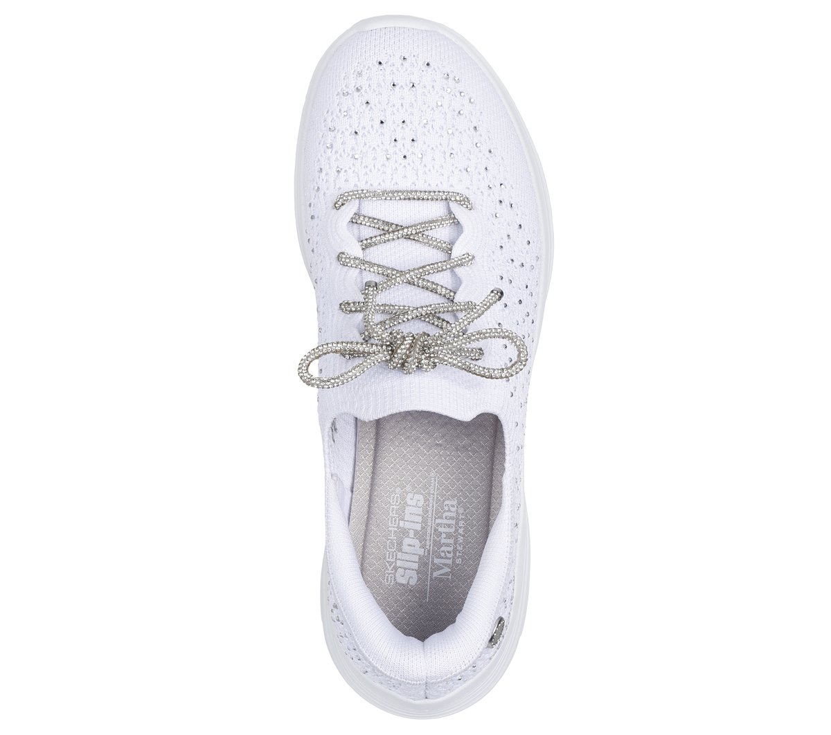 Skechers Slip-ins Martha Stewart: Bedford - Cherished Dream — WHITE / SILVER