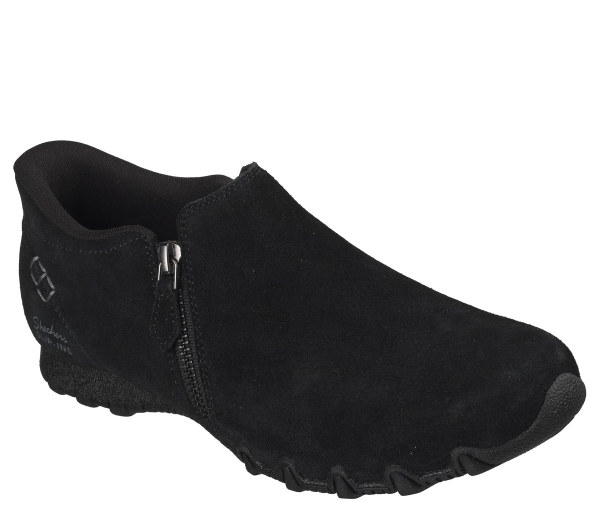 Skechers Slip-ins Relaxed Fit: Bikers Lite - Quiet Flair — BLACK