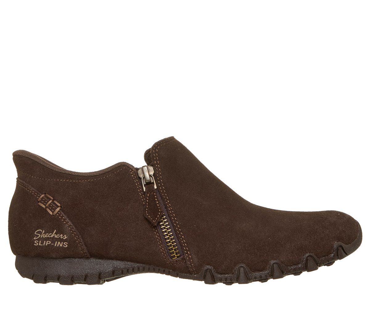 Skechers Slip-ins Relaxed Fit: Bikers Lite - Quiet Flair — CHOCOLATE