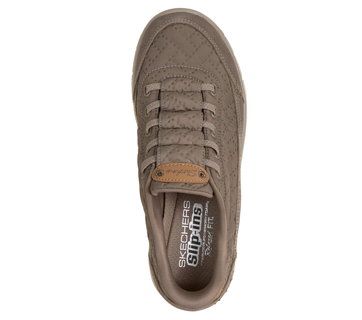 Skechers Slip-ins Relaxed Fit: Easy Going - Cozy Fit Wildflower Wish — DARK TAUPE