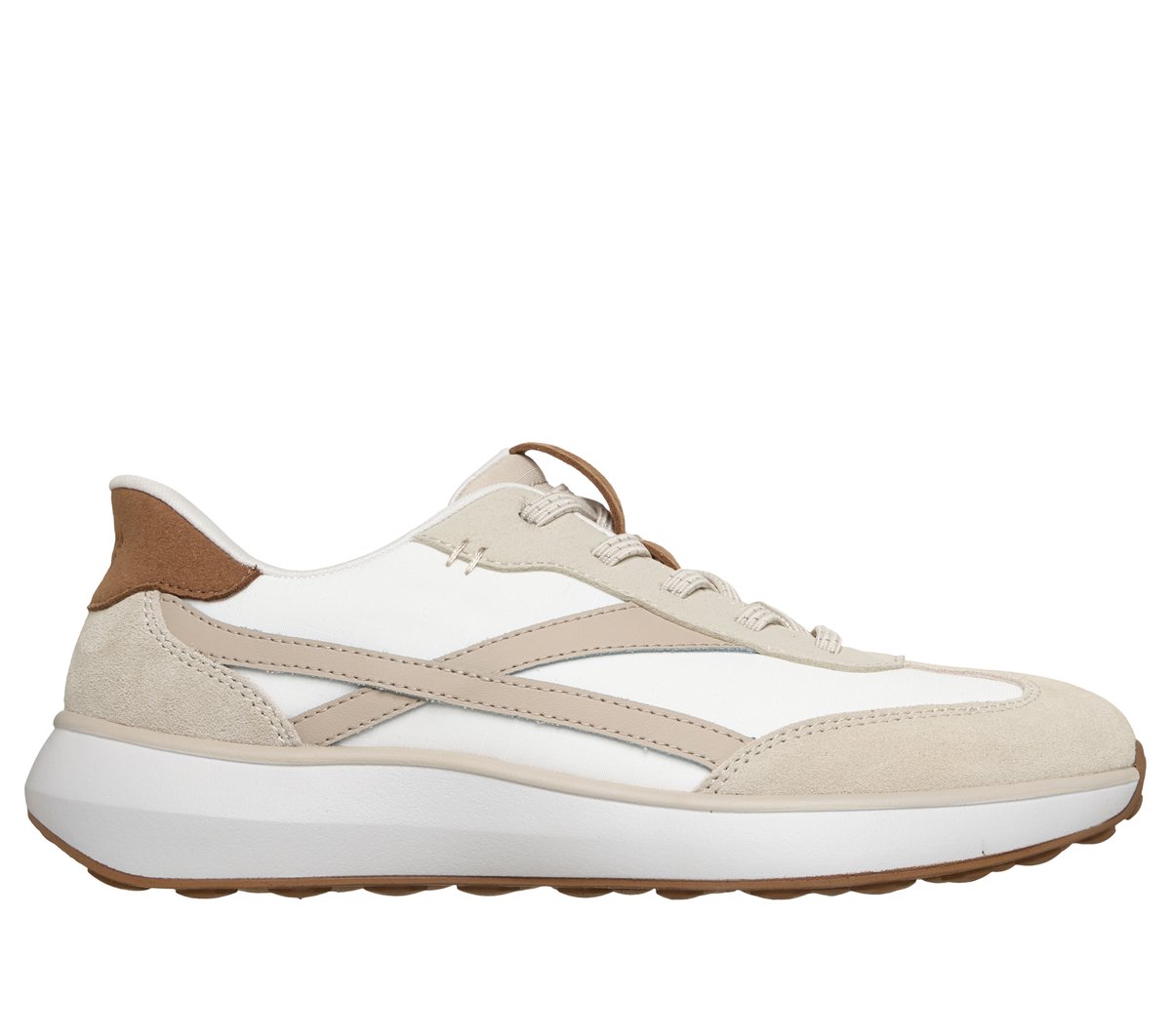 Skechers Slip-ins: Montecito — WHITE / TAUPE