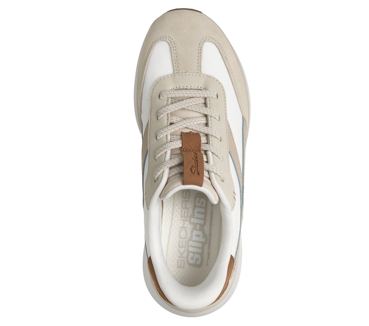 Skechers Slip-ins: Montecito — WHITE / TAUPE