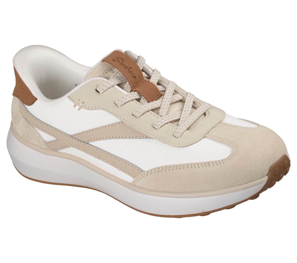Skechers Slip-ins: Montecito — WHITE / TAUPE