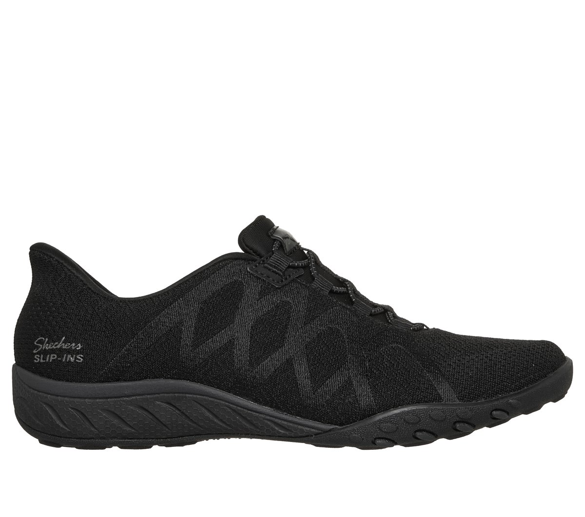 Skechers Slip-ins Relaxed Fit: Breathe-Easy - Eter-Knity — BLACK