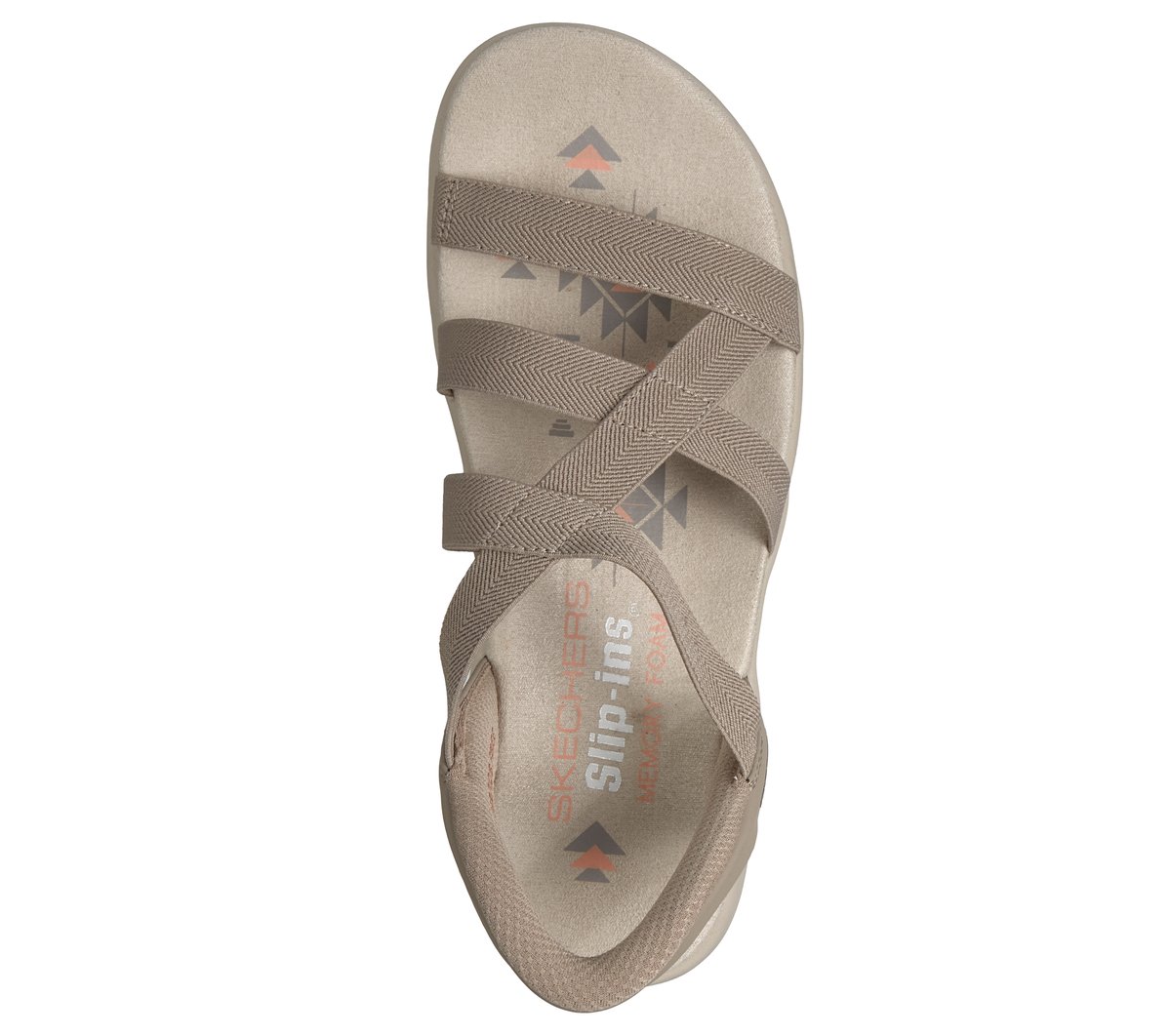 Skechers Slip-ins: Reggae Slim - Stretch Flex — TAUPE