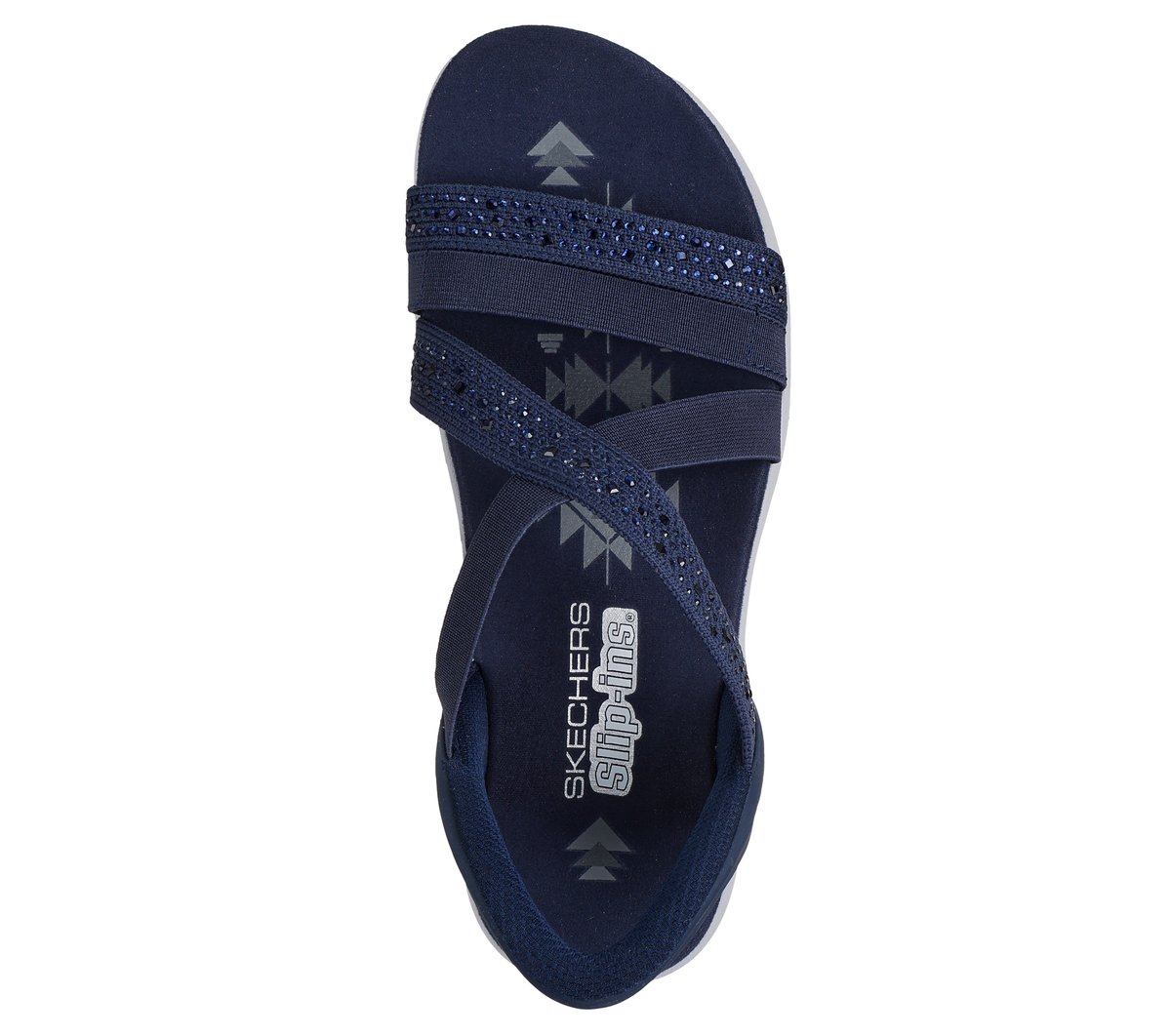 Skechers Slip-ins: Reggae Slim - Summer Sparkle — NAVY