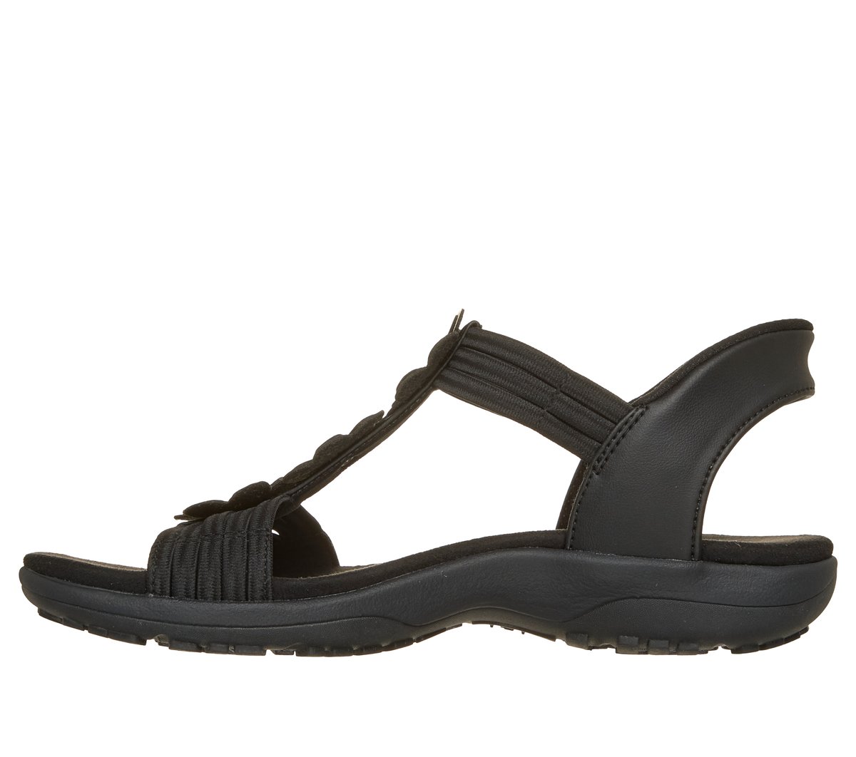 Skechers Slip-ins: Reggae Slim - Blooming Romance — BLACK