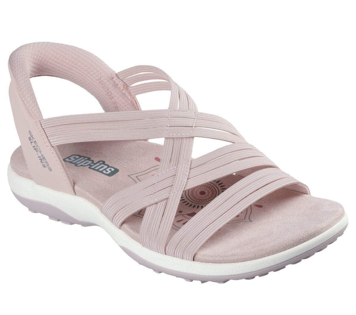 Skechers Slip-ins: Reggae Slim - Simply Stretchy! — BLUSH PINK