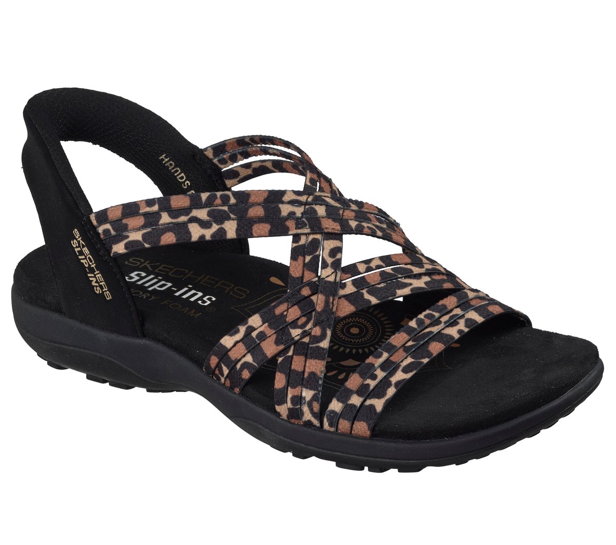Skechers Slip-ins: Reggae Slim - Simply Stretchy! — LEOPARD