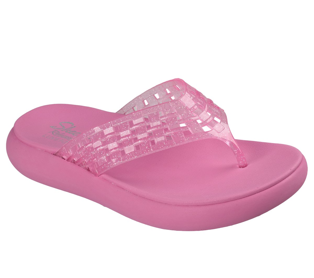 Relaxed Fit: Asana Luxe - Shimmer Days — HOT PINK