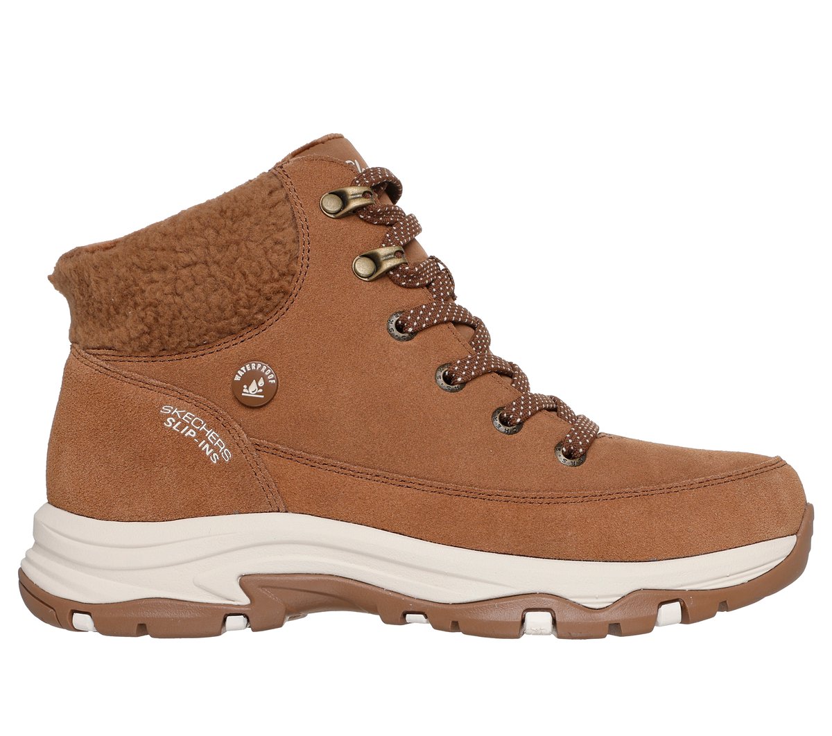 Skechers Slip-ins Waterproof Relaxed Fit: Trego - Snow Breeze — CHESTNUT