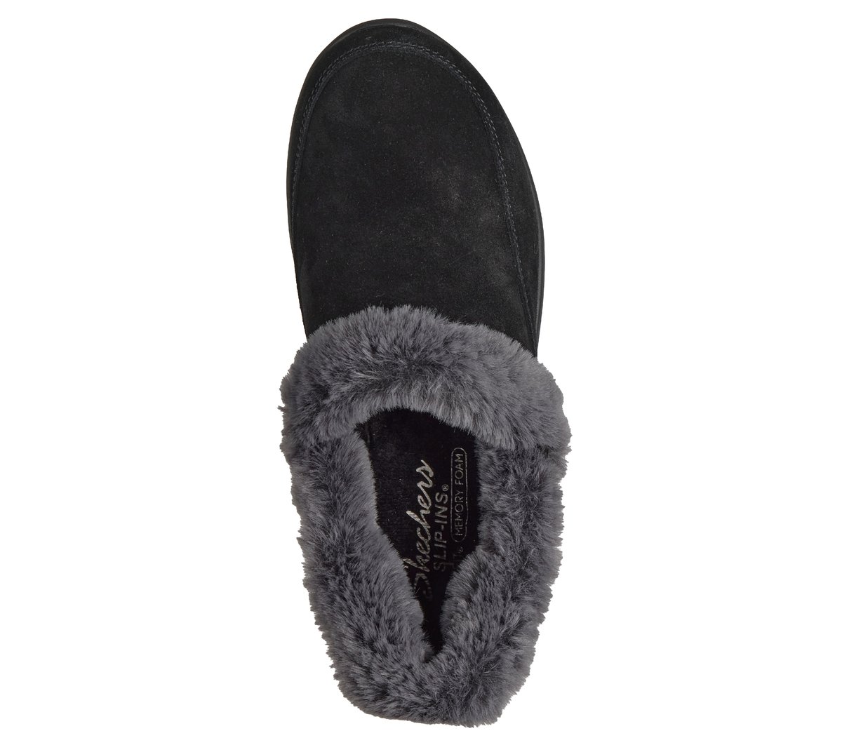 Skechers Slip-ins Relaxed Fit: Cozy Escape - Frosty Bliss — BLACK