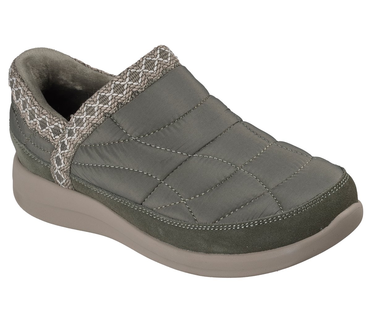 Skechers Slip-ins: Cozy Escape - Frost Puff — OLIVE