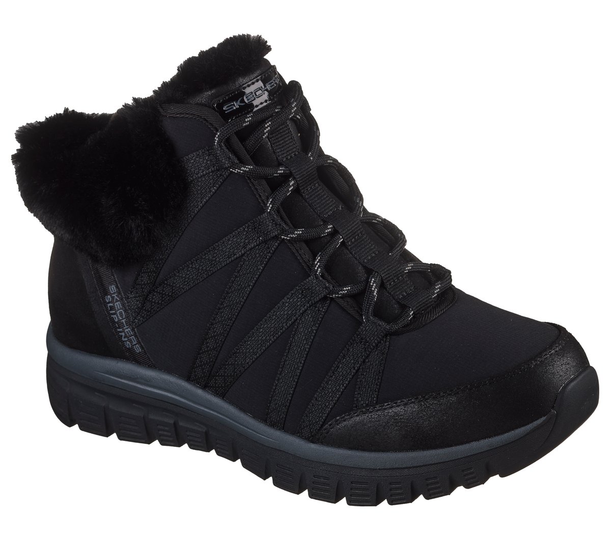 Skechers Slip-ins: Graceful - Cozy Strolls — BLACK