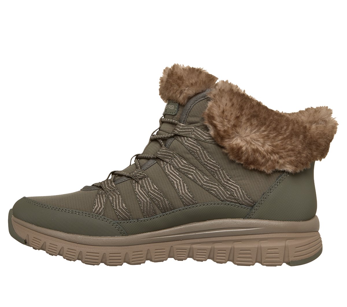 Skechers Slip-ins Waterproof: Graceful - Misty Strolls — OLIVE