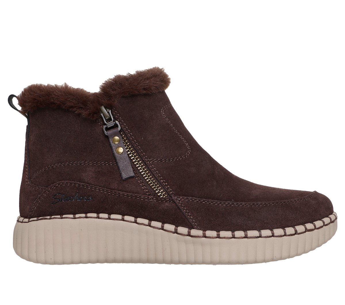 Relaxed Fit: Wilshire Blvd - Fresh Zip — DARK BROWN