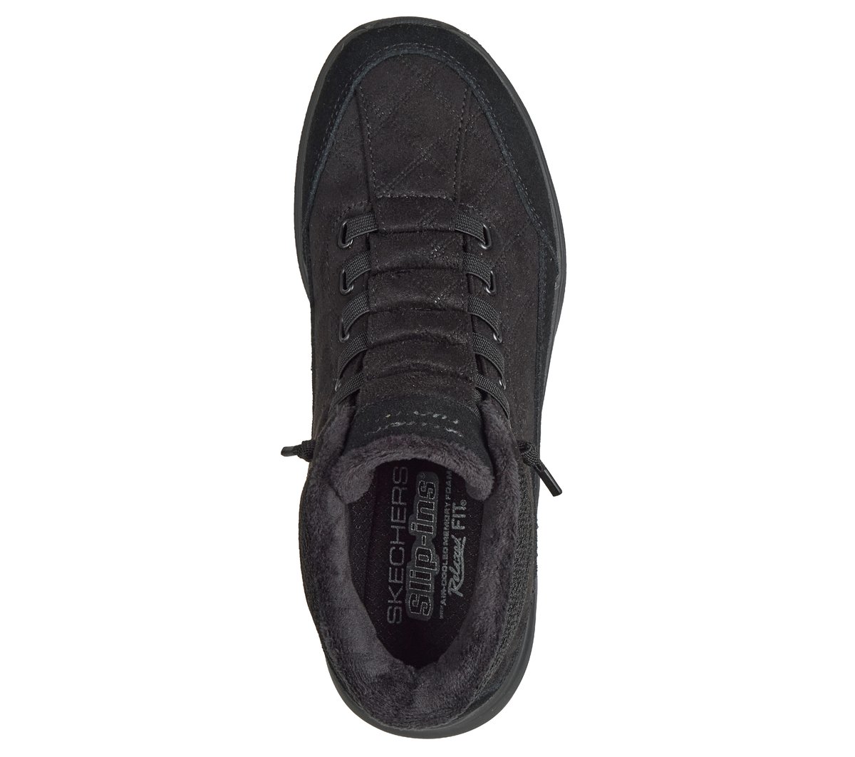 Skechers Slip-ins Relaxed Fit: Contour Foam Boot - Cozy Fit Drift — BLACK
