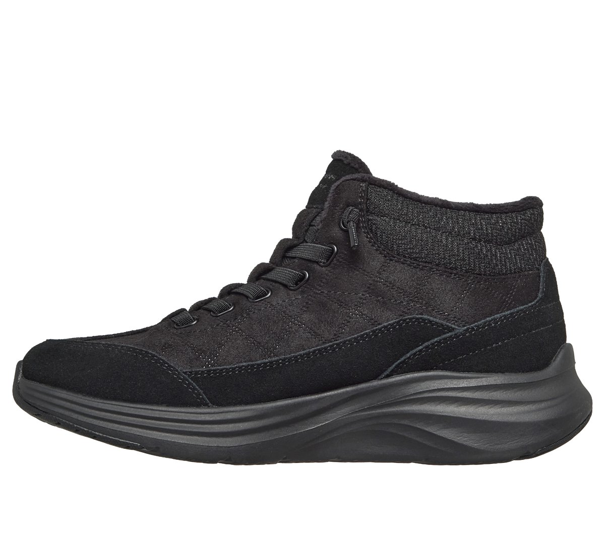 Skechers Slip-ins Relaxed Fit: Contour Foam Boot - Cozy Fit Drift — BLACK