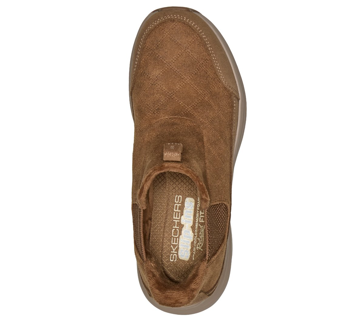 Skechers Slip-ins Relaxed Fit: Contour Foam Boot - Cozy Fit Dash — CHESTNUT