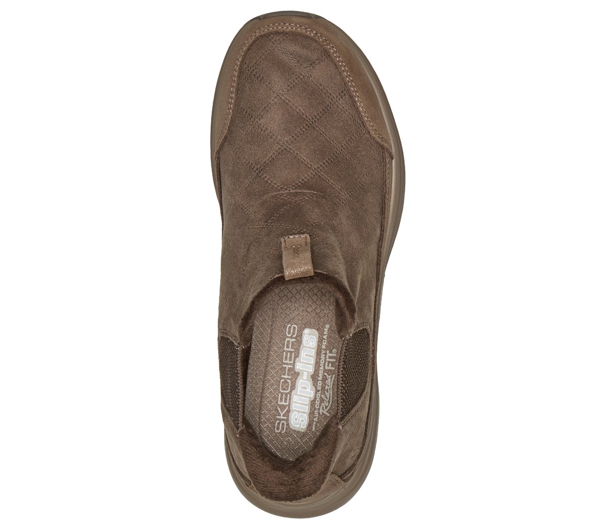 Skechers Slip-ins Relaxed Fit: Contour Foam Boot - Cozy Fit Dash — DARK TAUPE