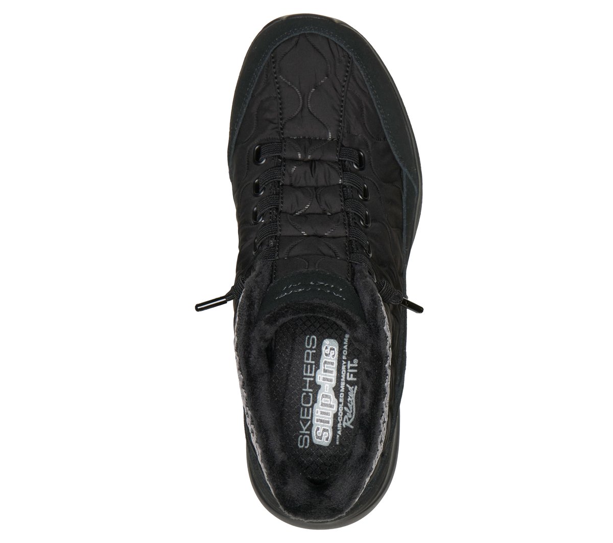 Skechers Slip-ins Relaxed Fit: Contour Foam Boot - Cozy Fit Serene — BLACK