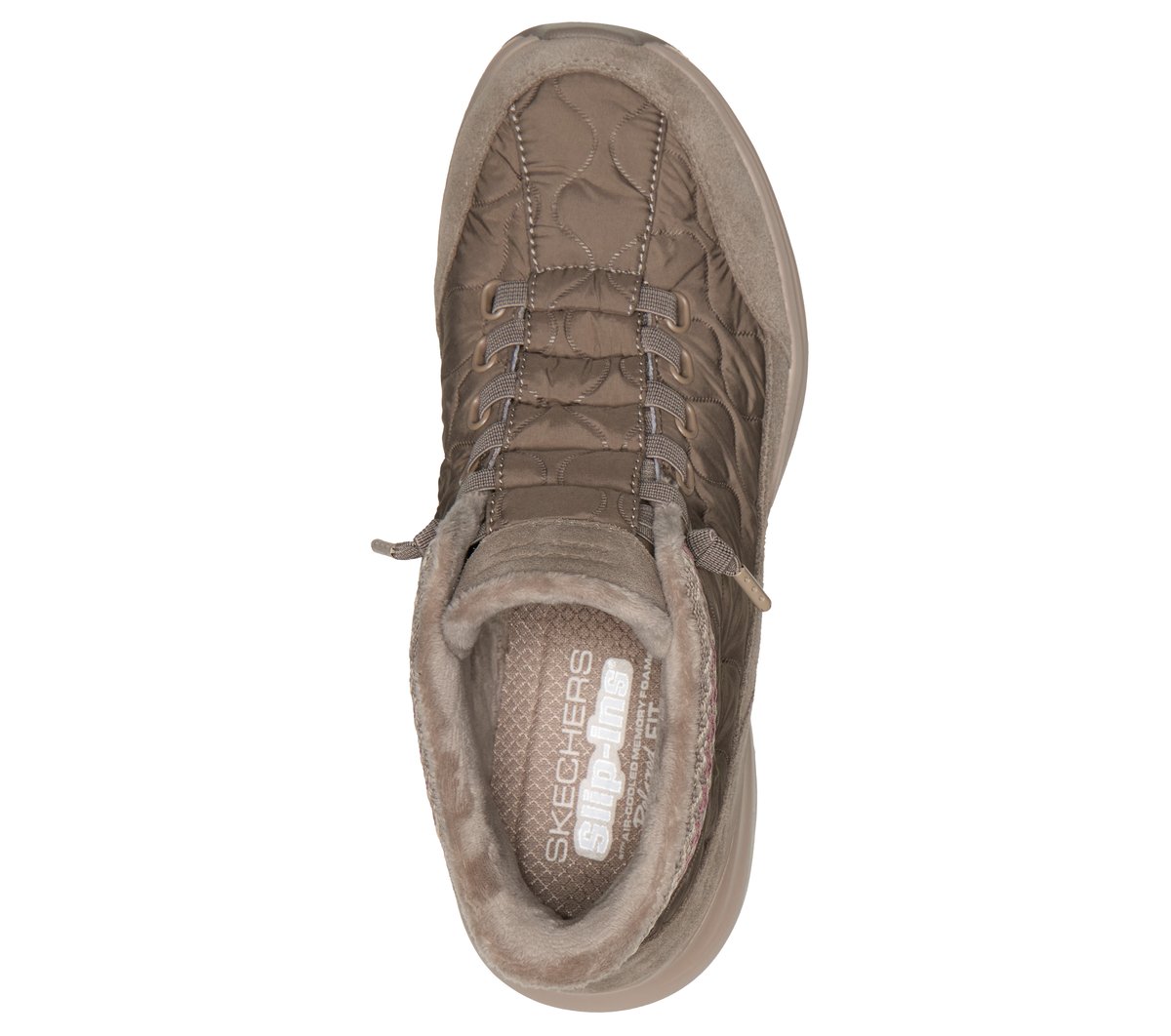 Skechers Slip-ins Relaxed Fit: Contour Foam Boot - Cozy Fit Serene — DARK TAUPE