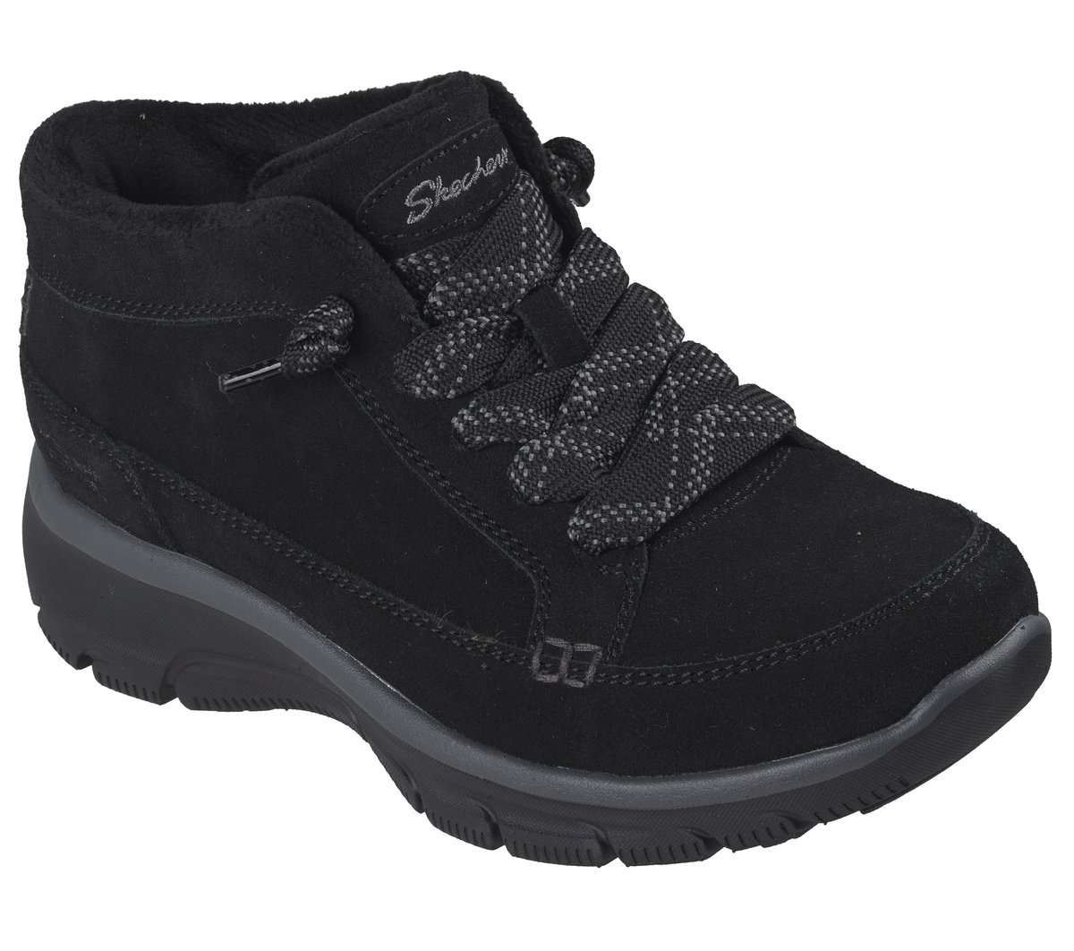 Skechers Slip-ins Relaxed Fit: Easy Going - Warm Occasion — BLACK