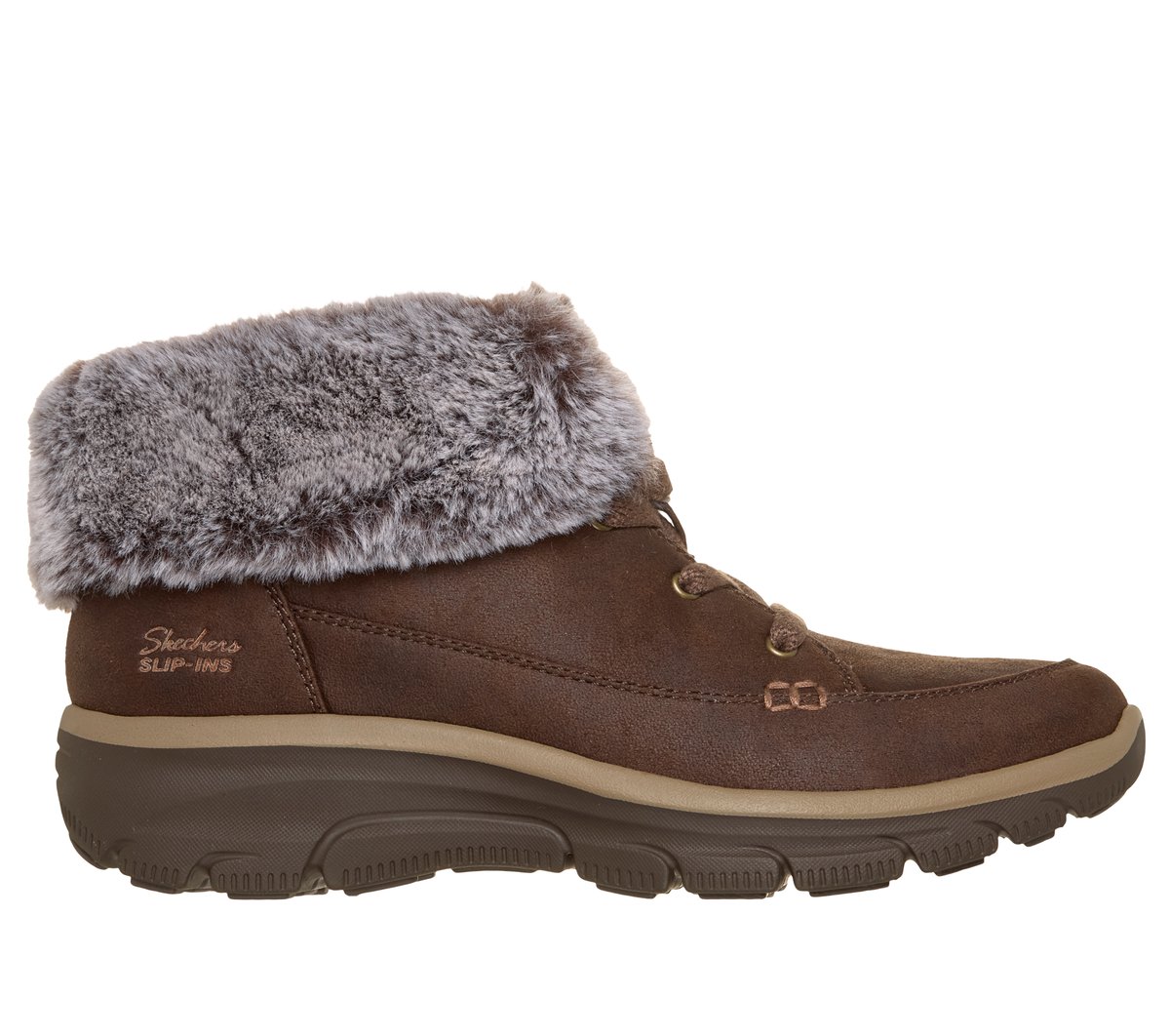 Skechers Slip-ins Relaxed Fit: Easy Going - Chilly Standards 2 — CHOCOLATE