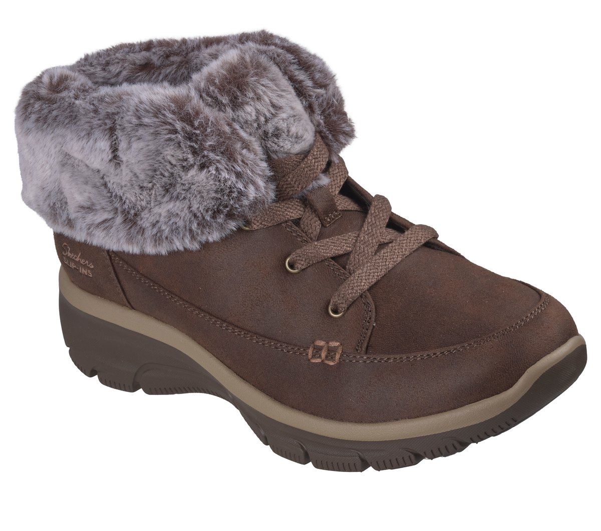 Skechers Slip-ins Relaxed Fit: Easy Going - Chilly Standards 2 — CHOCOLATE