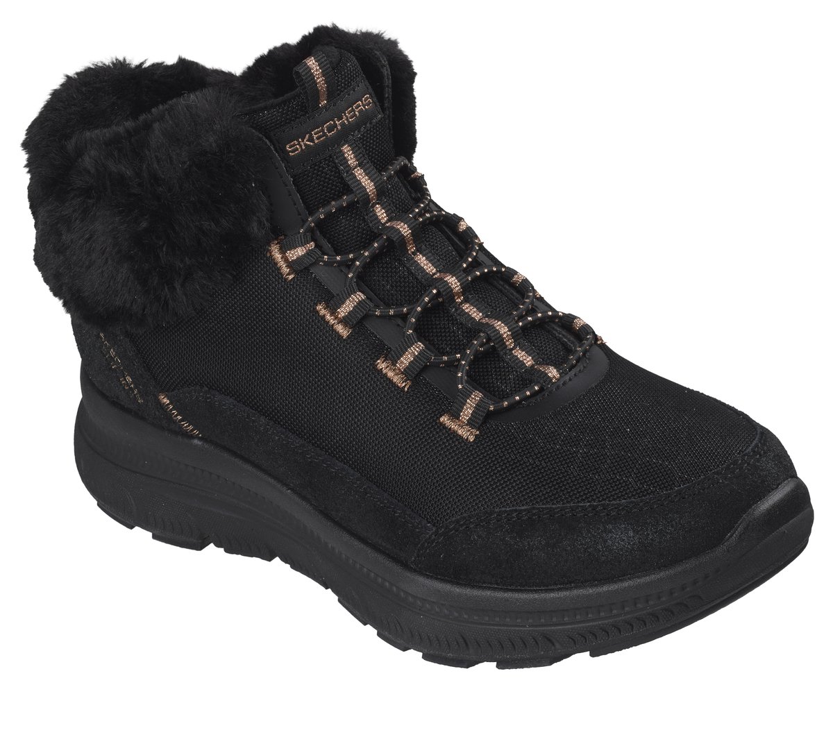 Skechers Slip-ins Relaxed Fit: Summits Plus Boot - Homebound — BLACK / ROSE GOLD