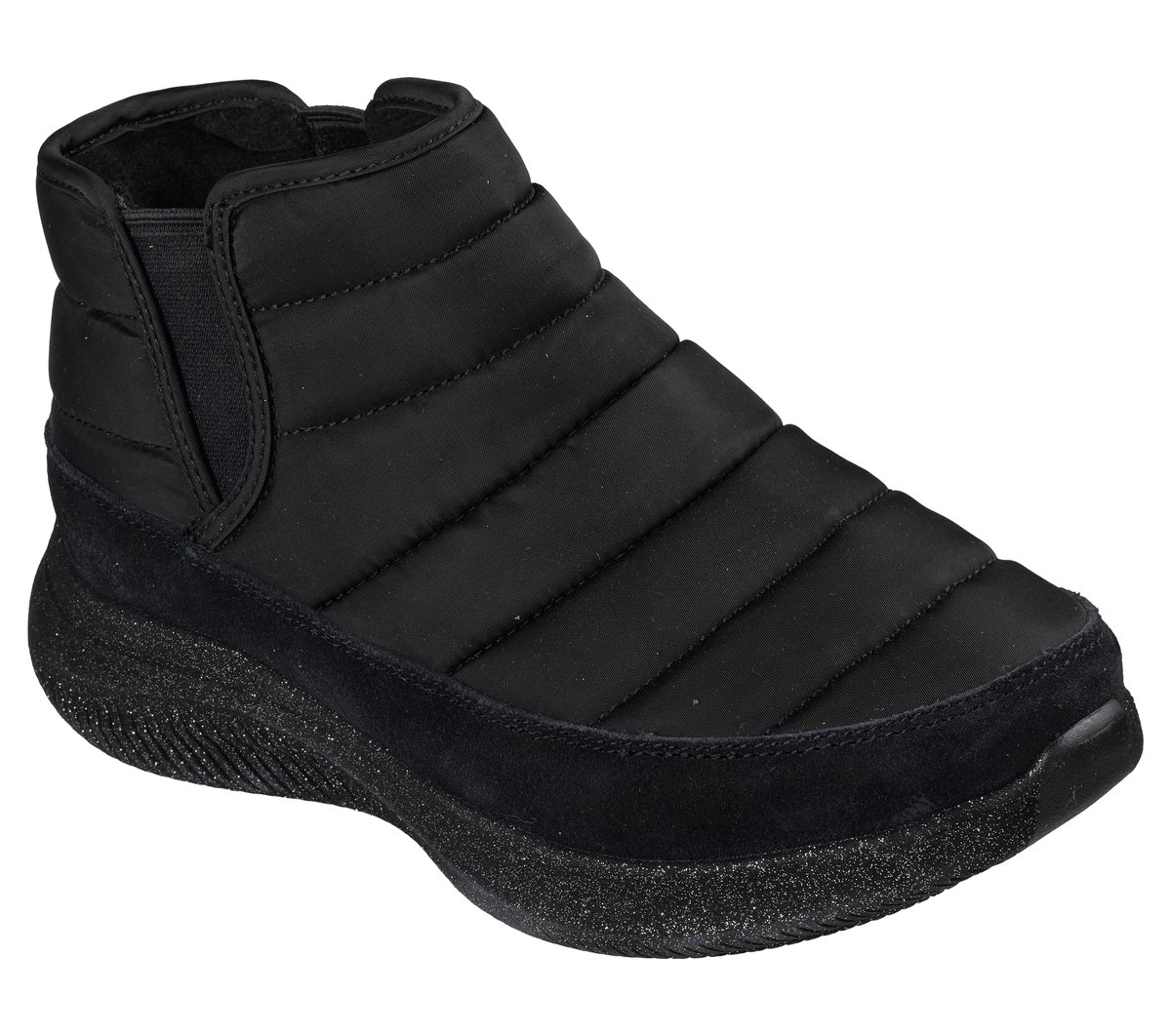 Skechers Slip-ins Relaxed Fit: Ultra Flex 4.0 Boot - Cozy Chic — BLACK