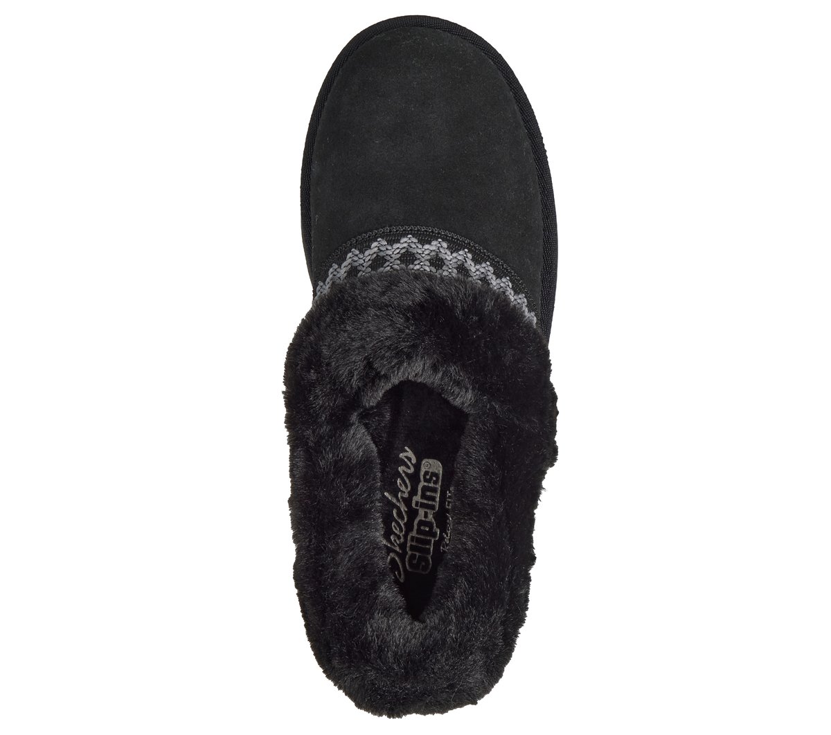 Skechers Slip-ins Relaxed Fit: Cozy Chateau - Soft Lounge — BLACK